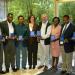 From left to right: Mr. David Ratsatsi (Botswana), Mr. Saul Murimba (Zimbabwe), Mr. André Leste (Seychelles), Ms. Yaël Duthilleul (Uruguay), Professor Servaas Van der Berg (South Africa), Ms. Florence Thuku (Kenya), Dr. Njora Hungi (Kenya), Mr. Yanhong Zhang (China).